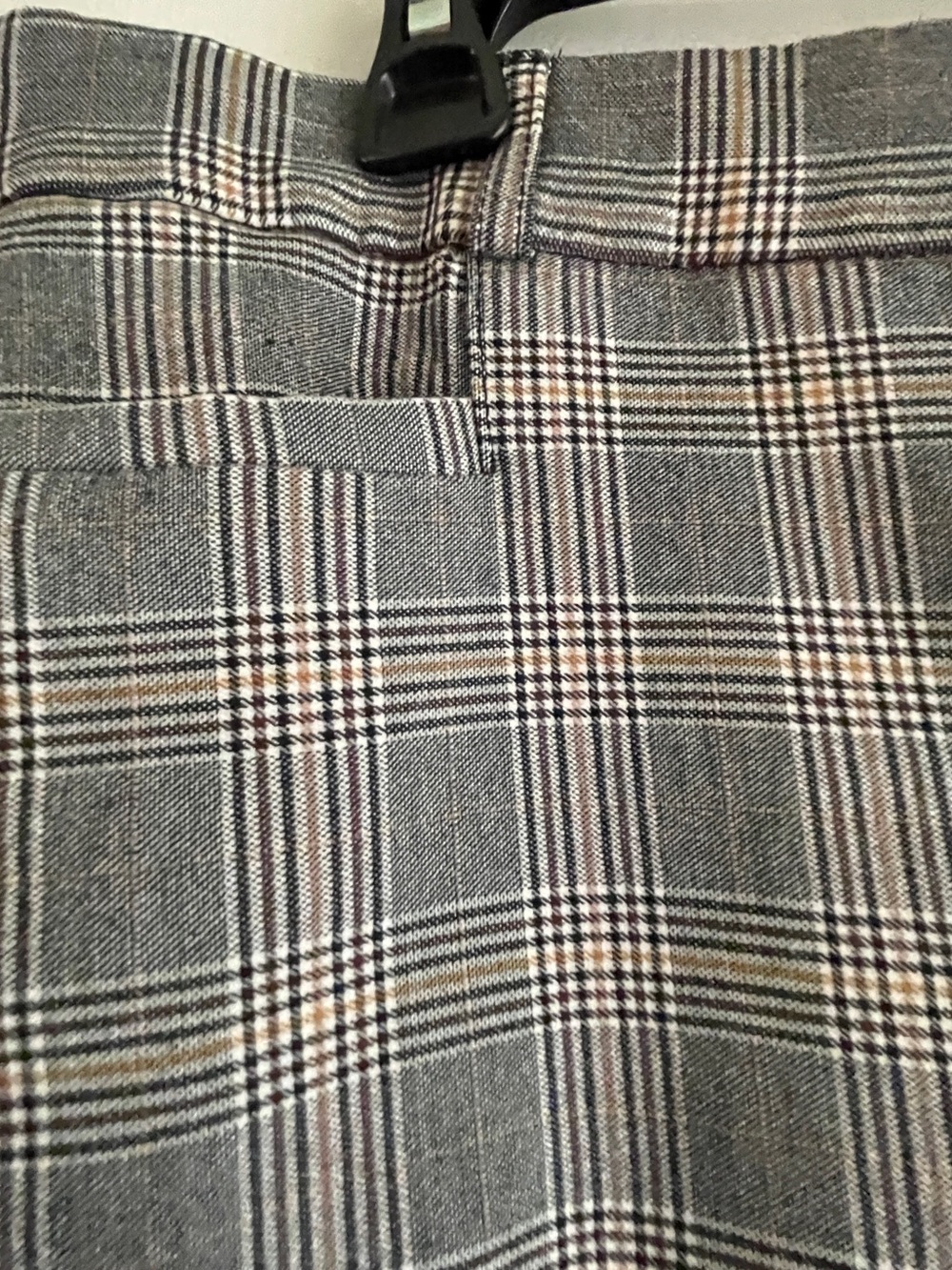 Banana Republic Gray Plaid Chinos